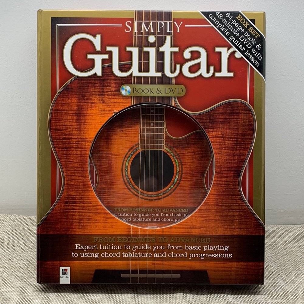 Hinkler Simply Guitar Book and DVD Box Set. From Beginner to Advanced.